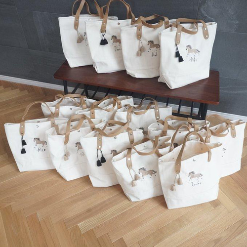 いいね2000♡馬刺繍累計800個！馬刺繍bag キャンバス マザーズバッグ