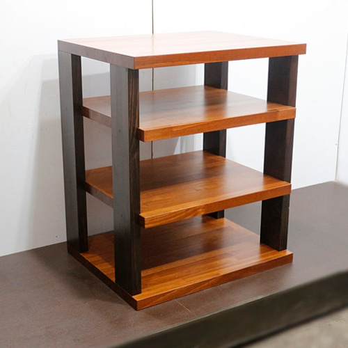 木製（無垢材）オーディオラック2色タイプ1R4 収納ラック重量機材