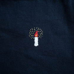"Candle"  手刺繍 サコッシュ 受注制作 5枚目の画像