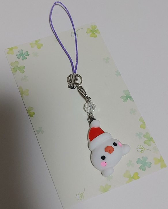 【ハンドメイド】クリスマス キーホルダー 2枚目の画像