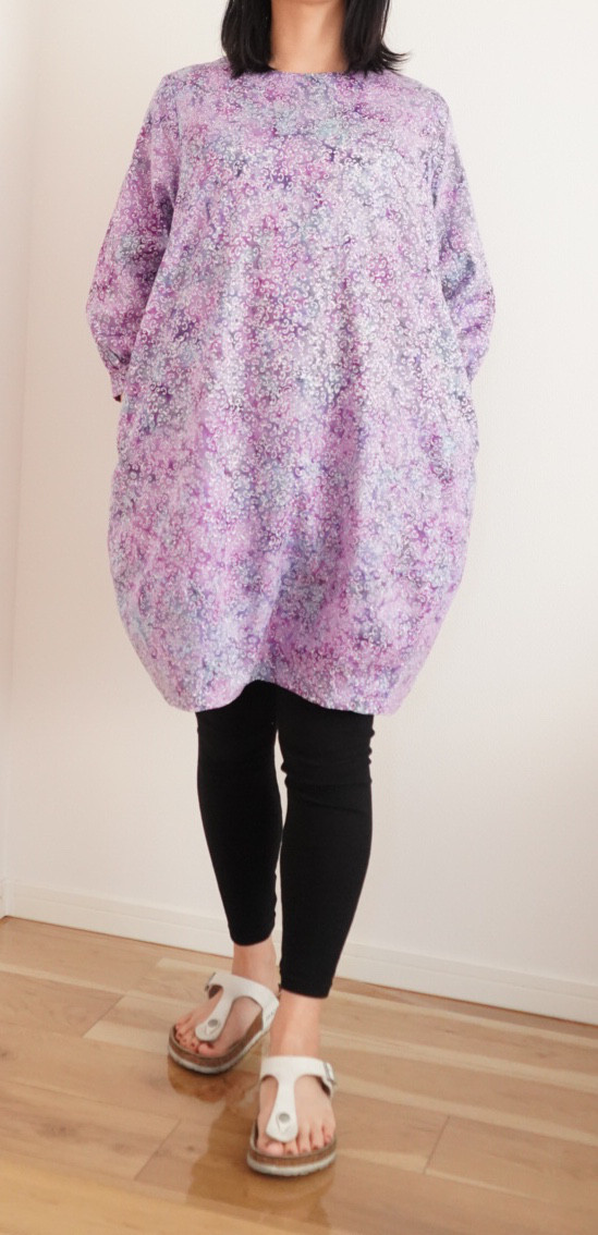 【期間限定セール（7月末まで）送料込】 ⭐️ゆったりエスニック　コットンチュニック⭐️ラベンダー