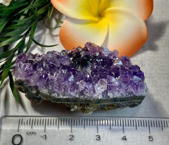 綺麗 レア 極上 アメジスト&カルサイト共生 1.06kg クラスター天然石 置物 