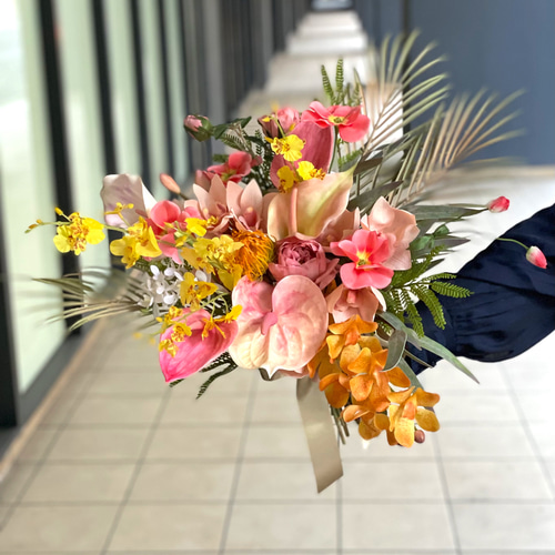 アーティフィシャルフラワー（高品質造花）ブーケ リゾートブーケ