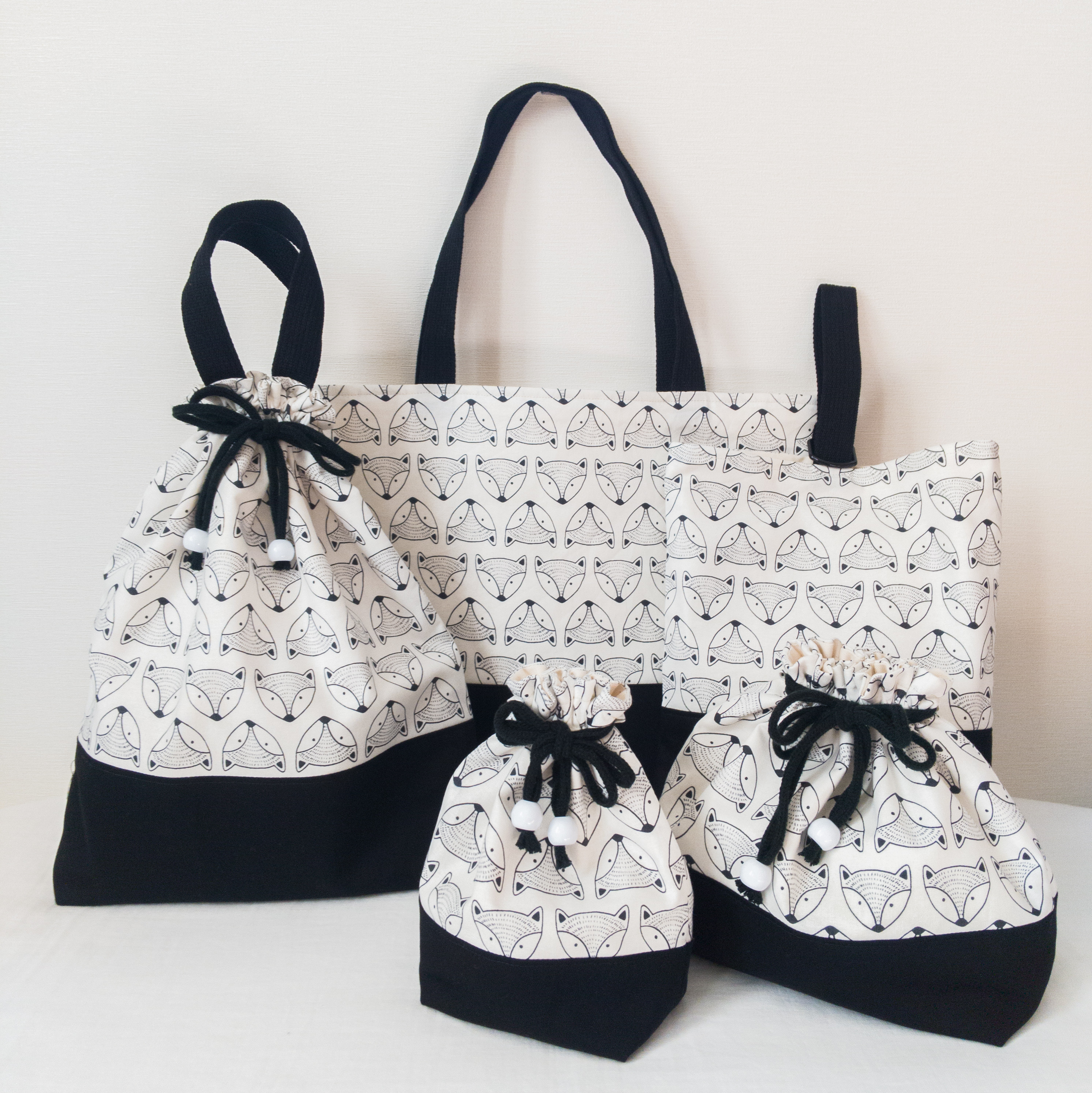 入園入学５点セット【fox × monotone】送料無料