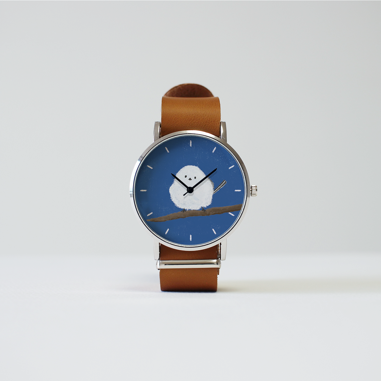 シマエナガ（あお）の腕時計