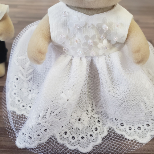 ハンドメイド シルバニアファミリー ペア大人服 ウェディング風 結婚式