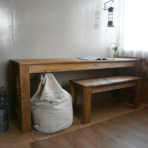 アンティーク風 ミシン台・作業台 180cm 【 DW 】＊としづき様