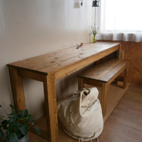 アンティーク　ミシン台　幅変更可能　ジャコビーン　ウォールナット　ワックス仕上げ ウッドベンチ アンティーク ワックス仕上げ ウォールナット