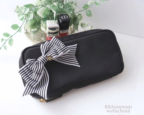 ChristianDior クリスチャンディオール リボン ポーチ マルチケース