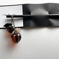 （仮価格にしてあります）鬼灯レジンのかんざし 17枚目の画像