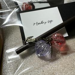 （仮価格にしてあります）鬼灯レジンのかんざし 15枚目の画像