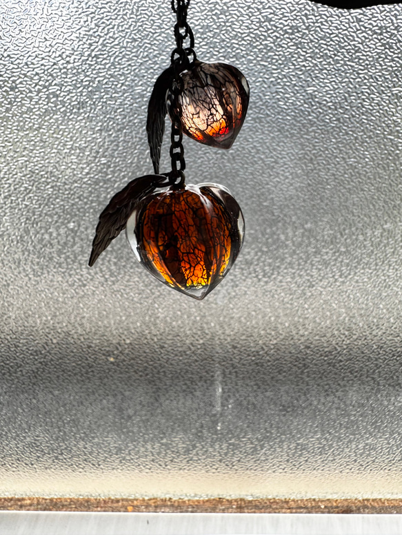 （仮価格にしてあります）鬼灯レジンのかんざし 18枚目の画像