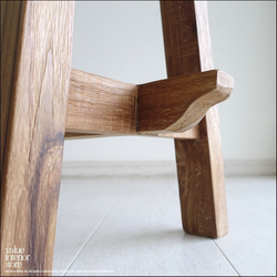 オールドチーク無垢材ベンチ UF10 長椅子 古材家具 一枚板 総無垢 ナチュラル 椅子 イス チェア シンプル 木製 4枚目の画像