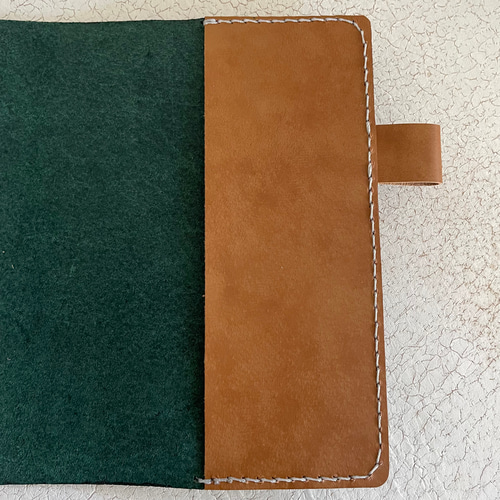 本革【ほぼ日手帳カバー・オリジナル用(A6)／深緑】レザー手帳カバー