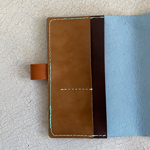 本革【ほぼ日手帳カバー・オリジナル用(A6)／ターコイズブルー