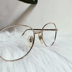 精簡亮金色簡約琥珀鏡腳金屬鏡框古蕫眼 鏡額緣 Japan/giasses 第5張的照片