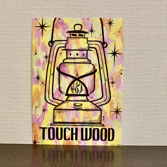 【TOUCH WOOD】CAMP ART ランタン A5 　キャンプ アート 3枚目の画像