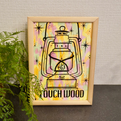 【TOUCH WOOD】CAMP ART ランタン A5 　キャンプ アート 1枚目の画像