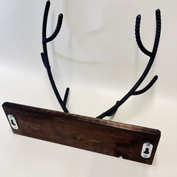 壁掛け鹿角フック Iron deer hook MI-MI-MOKO(ミーミーモコ) 壁掛けインテリア 4枚目の画像