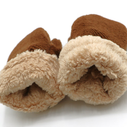 BABY/KIDS Organic Cotton Fur Mittens オーガニックコットンファー ミトン 手袋 4枚目の画像