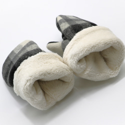 【再販】BABY/KIDS Organic Cotton Fur Mittens オーガニックコットンファーミトン 手袋 4枚目の画像