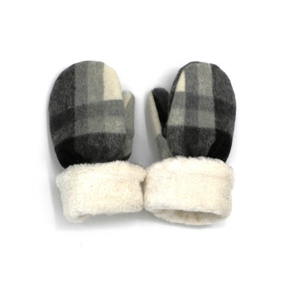 【再販】BABY/KIDS Organic Cotton Fur Mittens オーガニックコットンファーミトン 手袋 1枚目の画像