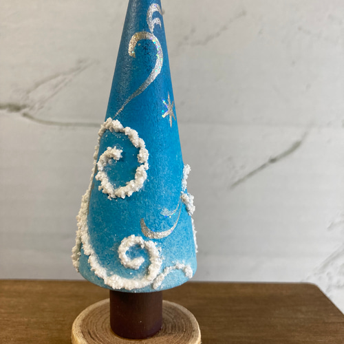 スノーマンの三角ツリー3点セット トールペイント その他インテリア