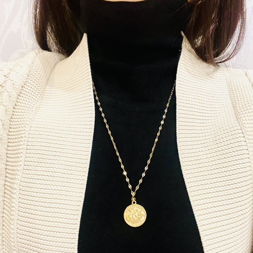 英国発【HOBBS LONDON】エリサネックレス 関税込 earyear】 エリザベス コイン ネックレス（ネックレス
