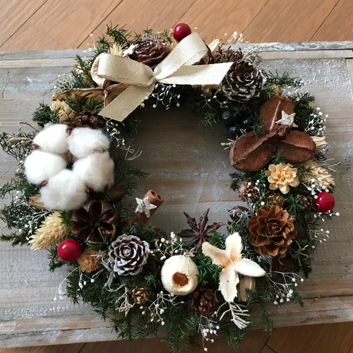 クリステル★くまの森のボリュームリース★クリスマスリース★フラワーリース fit=scale-down,w=1200