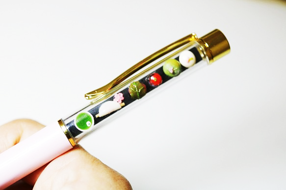 【コラボ作品】ミニチュア × 肥後象がん　コラボ企画新作　ボールペン 「春～桜と和菓子～」