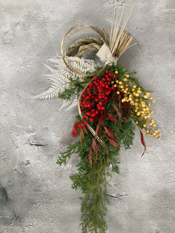 ドライフラワースワッグ❁︎54cm