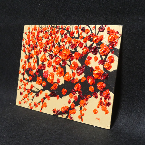 油絵 梅の花 油絵 梅の花