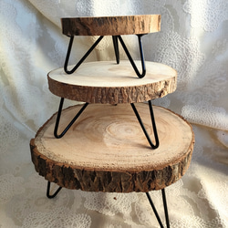 花台・小　丸太桐材　インテリア雑貨　観葉植物　テーブル　小物置き　机　 6枚目の画像