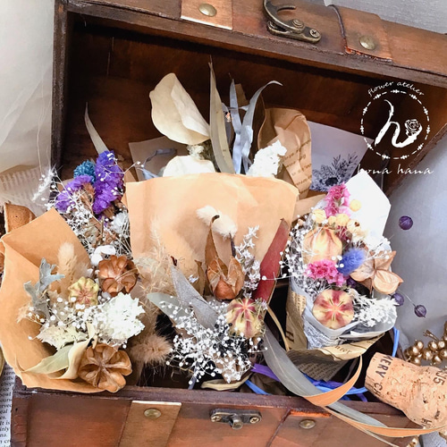 KahoRiho.10点①簡易梱包❁ドライフラワー❁ミニブーケ❁プレゼント KahoRiho.10点①簡易梱包❁ドライフラワー❁ミニブーケ