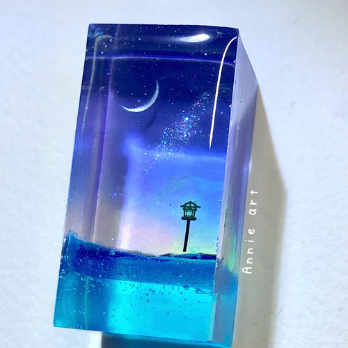情景レジン-星降る夜 雲/海/プレゼント その他置物 Annie.art 通販