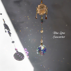 チャクラカラー】天使のサンキャッチャー＊蓮モチーフ／スワロフスキー