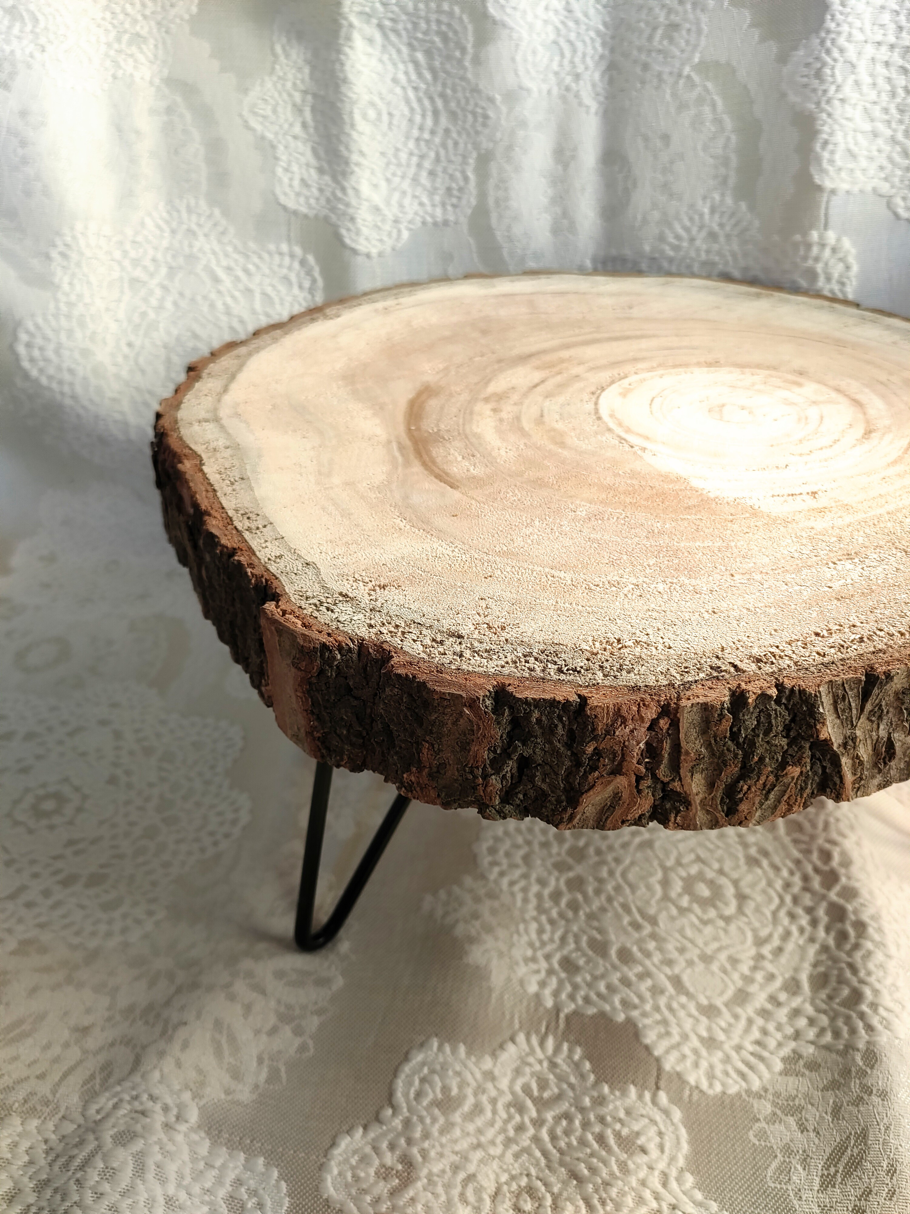 花台・大　丸太桐材　インテリア雑貨　観葉植物　テーブル　小物置き　机