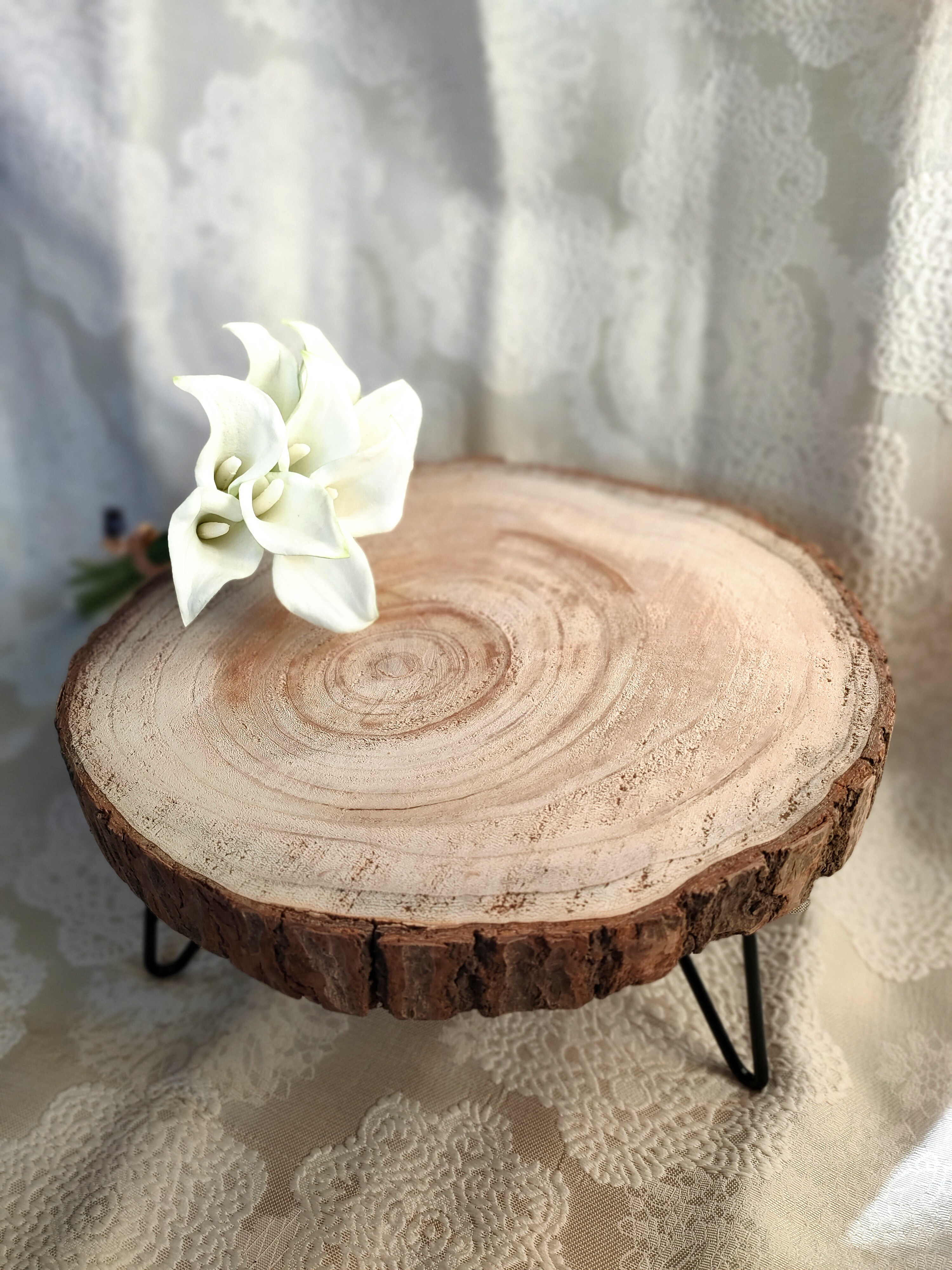 花台・大　丸太桐材　インテリア雑貨　観葉植物　テーブル　小物置き　机