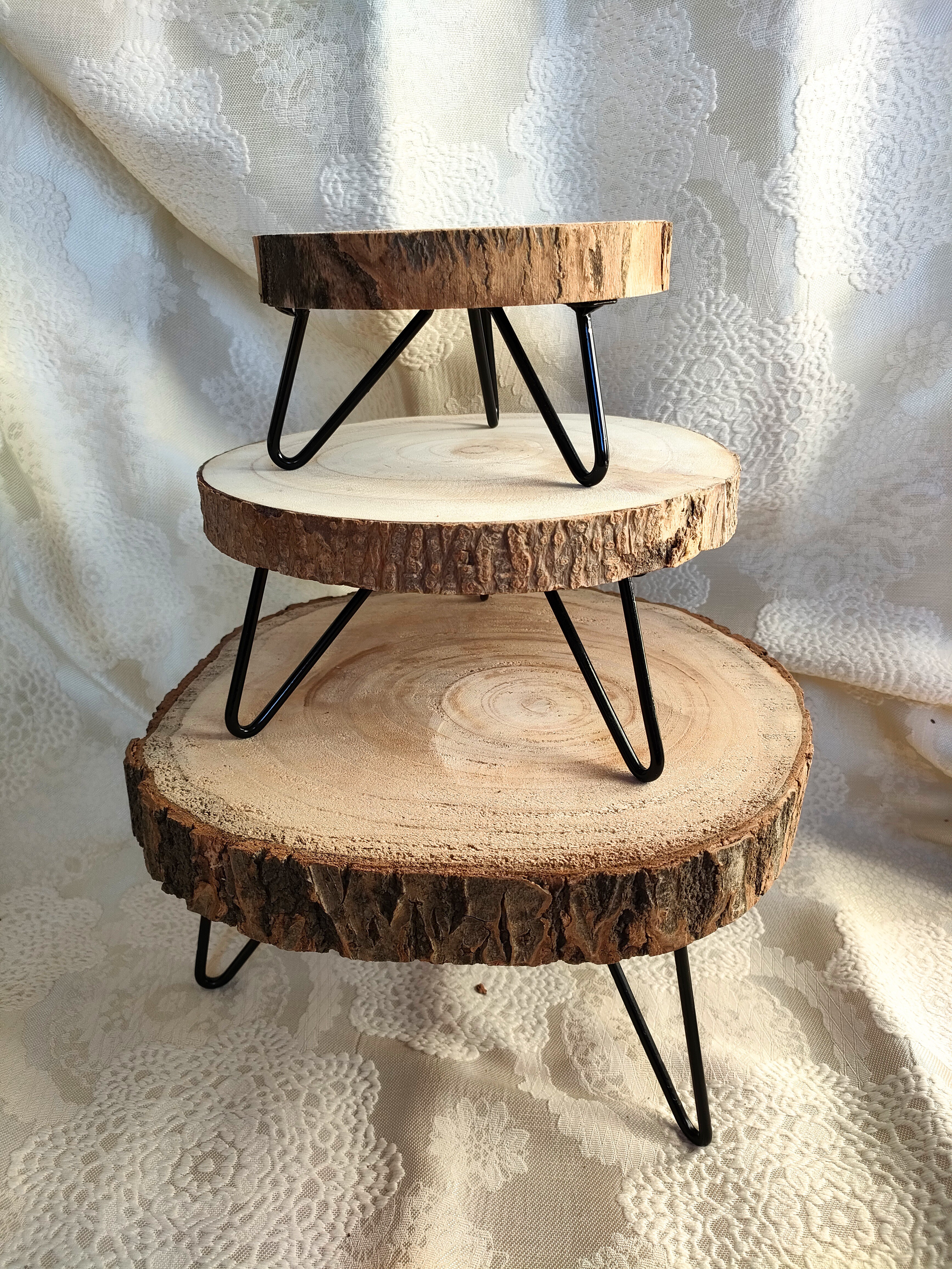 花台・大　丸太桐材　インテリア雑貨　観葉植物　テーブル　小物置き　机