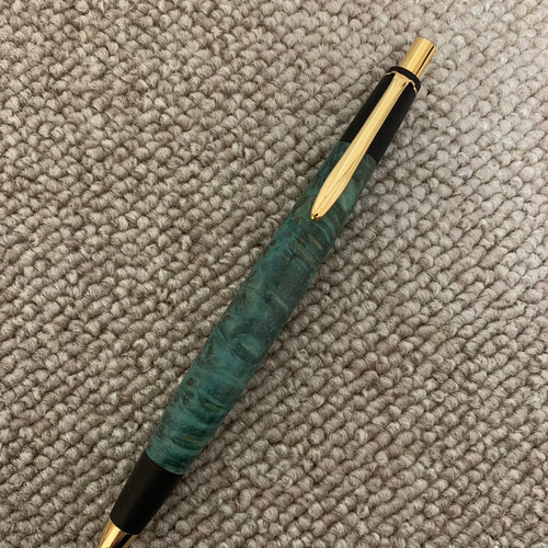 キツツキ ボールペン スタビライズドウッド メイプル瘤 スタビライズド