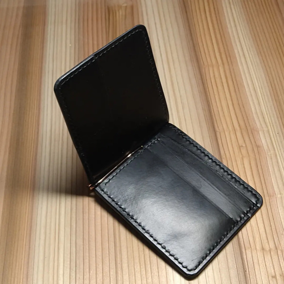 ブライドルレザーのマネークリップ マネークリップ nori-leather
