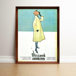 サヴィニャック Bic 1960年代 フランス 雑誌 ヴィンテージ 広告 額付