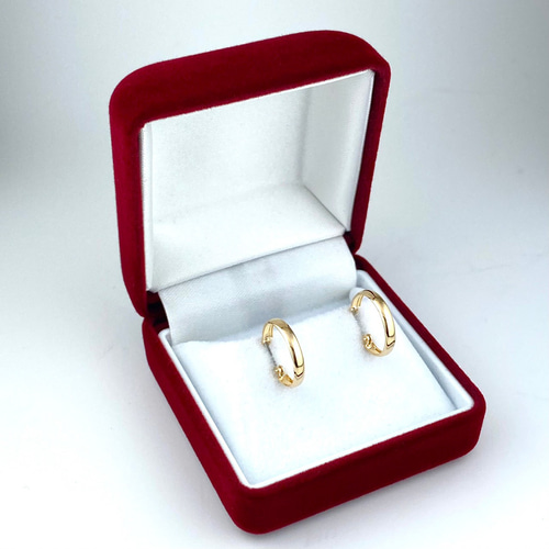 K18 18金 フープピアス 2×13mm 新品ペア【日本製 本物K18刻印 K18 18金 フープピアス 2×13mm 新品ペア【日本製 本物K18刻印