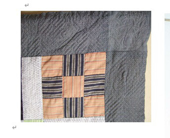 ★パッチワークキルト：ナインパッチのタペストリーPatchwork Quilt: Nine Patch Tapestry the of fabrics to that are by into Patch Tapestry tsumugi silk used old from incorporate these my artwork as me years were was who and it