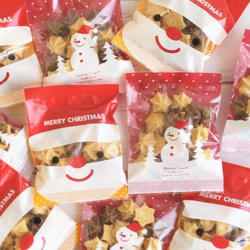 ＜５セット以上のご注文専用ページ＞たくさん配るお菓子に。<クリスマス　フラワーミックスクッキー５袋＞ 3枚目の画像