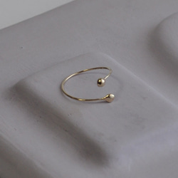 k10、V型のゴールドリング、0.8mmφ丸線 指輪・リング 指月博物館 通販