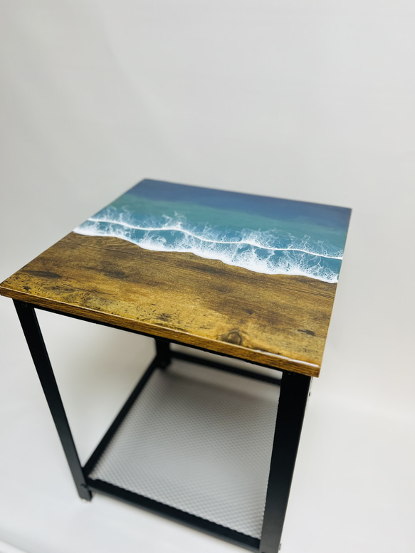サイドテーブル Lサイズフィーゼ 西海岸テーブル ベッドサイドテーブル ベッドテーブル ナイトテーブルヴィンテージ風 3枚目の画像