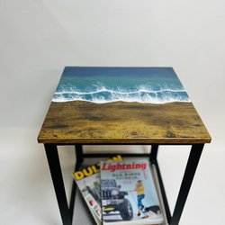 サイドテーブル Lサイズフィーゼ 西海岸テーブル ベッドサイドテーブル ベッドテーブル ナイトテーブルヴィンテージ風 10枚目の画像