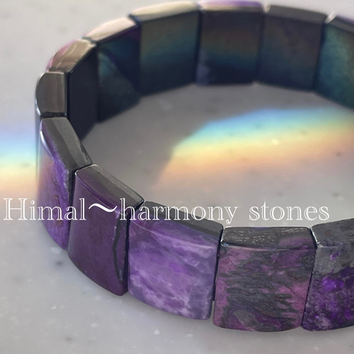 ★リッチマーブルスギライト バングル ブレスレット④(SA+) リッチマーブルスギライト バングル ブレスレット⑤ SA