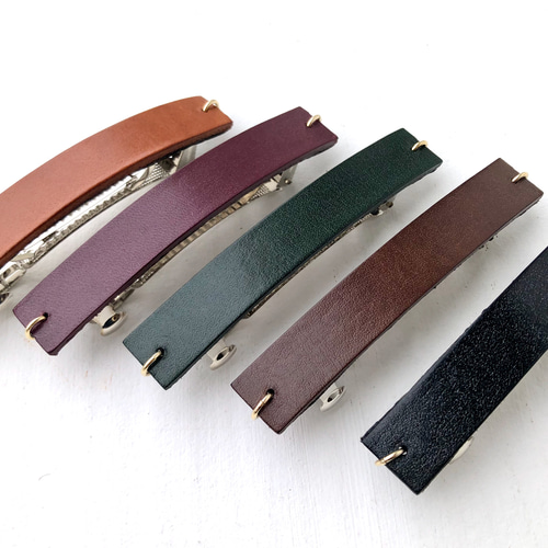 大人のレザーのバレッタ バレッタ North Little Nest 通販